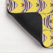 Heller Gelber Engel-Fisch Mousepad (Ecke)