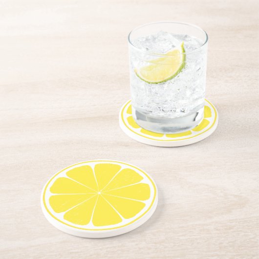 Heller gelber untersetzer (Seite)