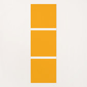 Heller, goldgelber, weißer Farbblock Yogamatte (Vorderseite)