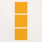 Heller, goldgelber, weißer Farbblock Yogamatte (Rückseite)