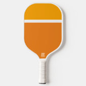 Heller, goldgelber, weißer orangefarbener Farbbloc Pickleball Schläger (Rückseite)