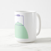 Heller grüner Teekessel Kaffeetasse (VorderseiteRechts)