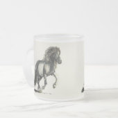 Heller herziger Isländer Mattglastasse (Vorderseite Links)