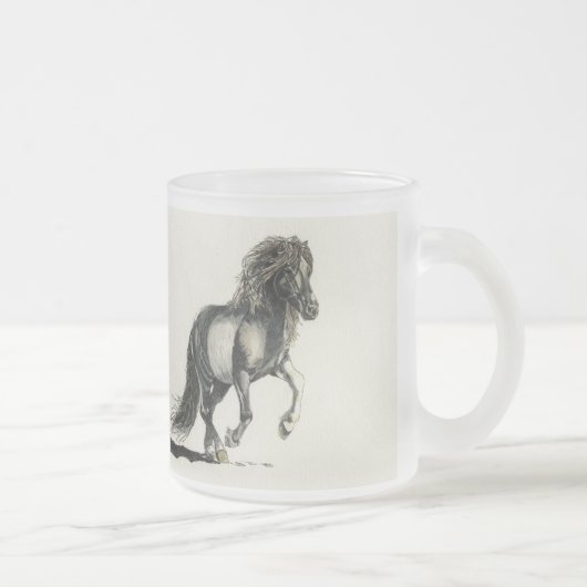 Heller herziger Isländer Mattglastasse (Rechts)