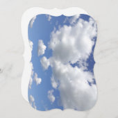 Heller Himmel, glückliche Einladung zum Geburtstag (Vorne/Hinten)