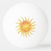Heller Himmel Sonne Tischtennisball (Rückseite)