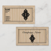 Heller hölzerner Tischler - Visitenkarte (Vorne/Hinten)