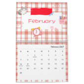 Heller Kawaii-Kitty-Kunstkalender Kalender (Feb 2027)
