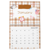 Heller Kawaii-Kitty-Kunstkalender Kalender (Jan 2027)