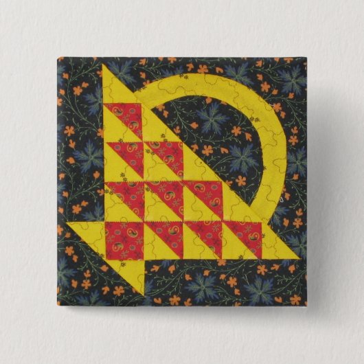 Heller Korbknopf Button (Vorderseite)