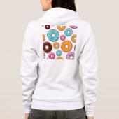Heller Krapfen-wunderliches Muster Hoodie (Rückseite)