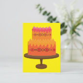 Heller Kuchen Postkarte (Stehend Vorderseite)