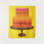 Heller Kuchen Wandteppich (Vorderseite)