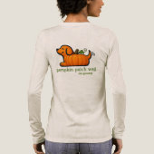 Heller Kürbiskund Herbst Tri-Blend Shirt (Rückseite)
