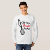 Heller langer T - Shirt die Hülse der alten (Vorne ganz)