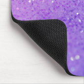 Heller lila Glitzer - glänzend, Glitzern Mousepad (Ecke)