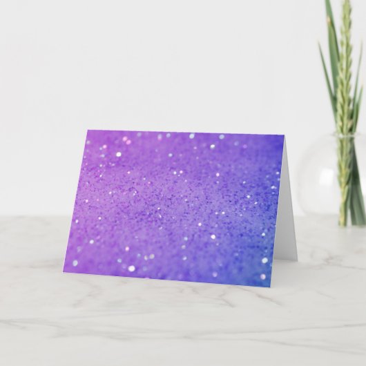 Heller Lila Glitzer - Shiny, Glitzern Karte (Vorderseite)
