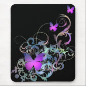 Heller lila Schmetterling Mousepad (Vorne)