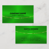 Heller Metallischer Goldakzent Visitenkarte (Vorne/Hinten)