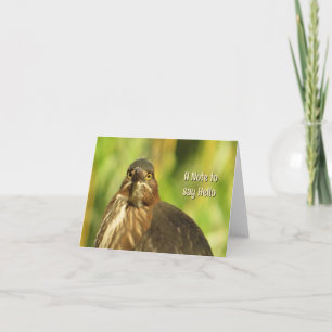 Heller Mit Augen Heron - Leere Grußkarte Karte