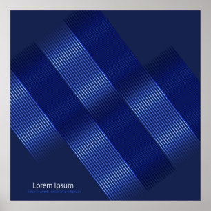 heller, moderner Hintergrund, geomere Objekte aus  Poster