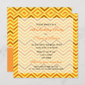 Heller, moderner, trendiger, sonniger Zickzack Geb Einladung (Vorne/Hinten)