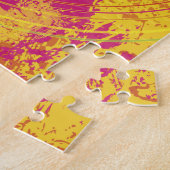 Heller Musiknoten auf Explosion der Farbe Puzzle (Seite)