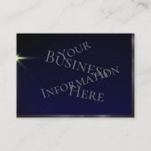 Heller Nordstar in Clear Blue Sky auf einem Visitenkarte (Rückseite)