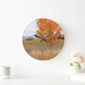 Heller Oktober  Große Wanduhr (Zuhause)