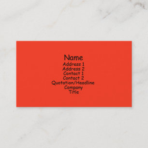 heller Orange Visitenkarte