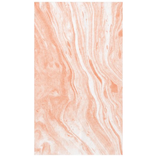 Heller orangefarbener und weißer Marmor Tischdecke (Vorderseite)