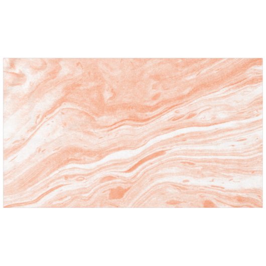 Heller orangefarbener und weißer Marmor Tischdecke (Vorderseite (Horizontal))