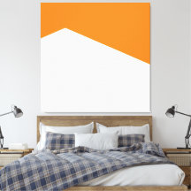 Heller orangefarbener weißer geometrischer Kunstbl