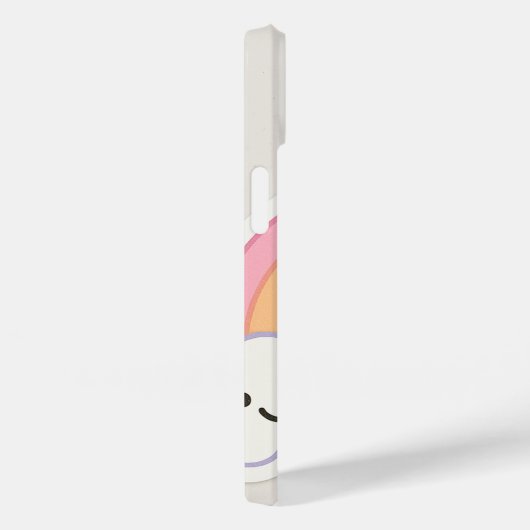 Heller pastellfarbener Regenbogen mit lächelnden G Case-Mate iPhone Hülle (Rückseite / Rechts)