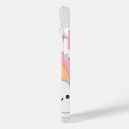 Heller pastellfarbener Regenbogen mit lächelnden G Case-Mate iPhone Hülle (Rückseite / Links)