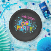 Heller personalisierter Pool-Party-Papier-Teller Pappteller (Party)