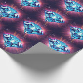 Heller pixeliger Diamant  Geschenkpapier (Ecke)