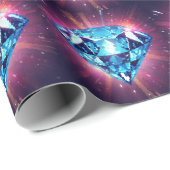 Heller pixeliger Diamant  Geschenkpapier (Rolleneckpunkt)