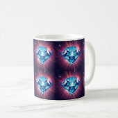 Heller pixeliger Diamant  Kaffeetasse (VorderseiteRechts)
