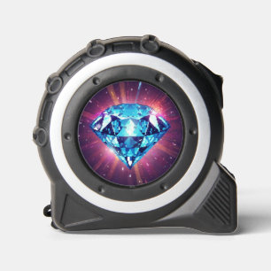 Heller pixeliger Diamant  Maßband