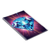 Heller pixeliger Diamant  Notizblock (Rechte Seite)