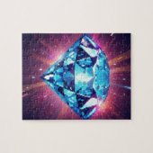 Heller pixeliger Diamant  Puzzle (Horizontal)