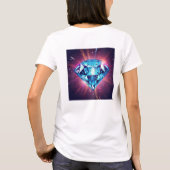Heller pixeliger Diamant  T-Shirt (Rückseite)