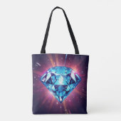 Heller pixeliger Diamant  Tasche (Rückseite)