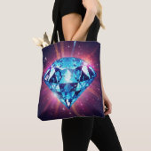 Heller pixeliger Diamant  Tasche (Von Nahem)