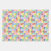 Heller Pop Art Colors Music Symbol Geschenkpapier Set (Vorderseite 3)