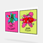 Heller Pop Art Donut & Veggie Duo Poster - Funny - (Winkel)