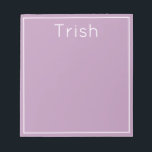 Heller Pop des Personalisierten Editor, Lila Notizblock<br><div class="desc">Dieses moderne Notizblock zeichnet sich durch eine helle Farbe und Ihre Personalisierung an der Spitze aus. Verwenden Sie die Vorlage,  um Ihren benutzerdefinierten Text hinzuzufügen.</div>