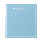 Heller Pop des Personalisierten Farbzeichens, blau Notizblock (Vorderseite)