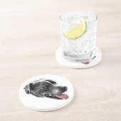 Heller Pop Pitbull Mix Roter Zunge Untersetzer (Seite)